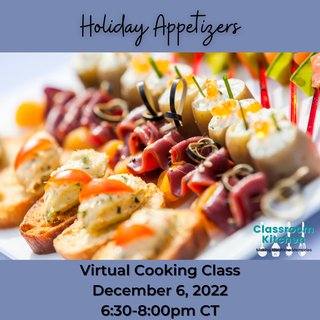Cooking Holiday Appetizers Wheaton Public Library
